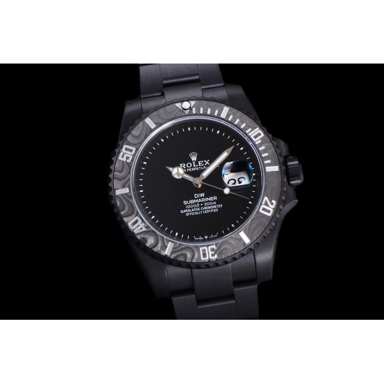 Rolex-Submariner DIW 40mm 904L DLC/DLC Black Dial VSF VS3135