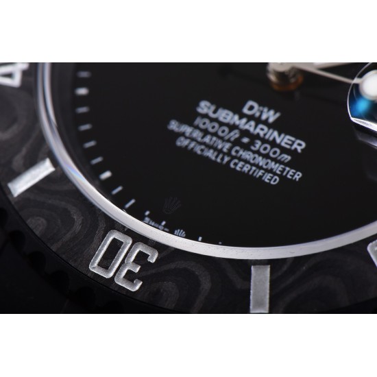 Rolex-Submariner DIW 40mm 904L DLC/DLC Black Dial VSF VS3135
