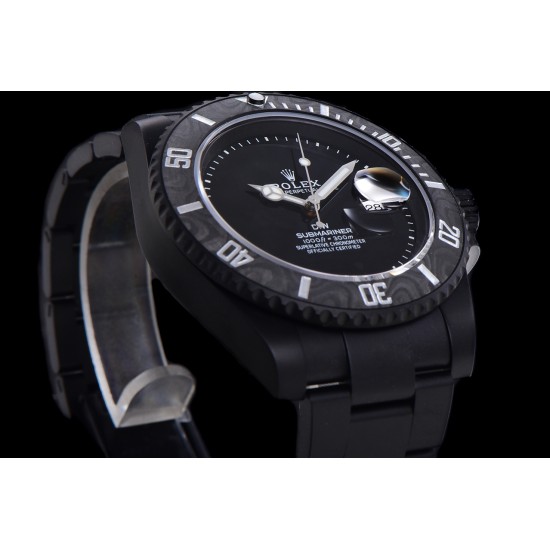 Rolex-Submariner DIW 40mm 904L DLC/DLC Black Dial VSF VS3135