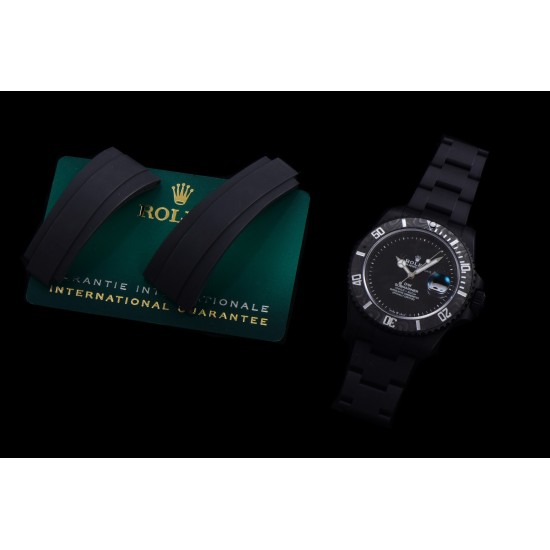 Rolex-Submariner DIW 40mm 904L DLC/DLC Black Dial VSF VS3135