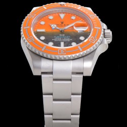 Rolex-Submariner DIW 40mm 904L SS/SS Orange/Blk Dial VSF VS3135
