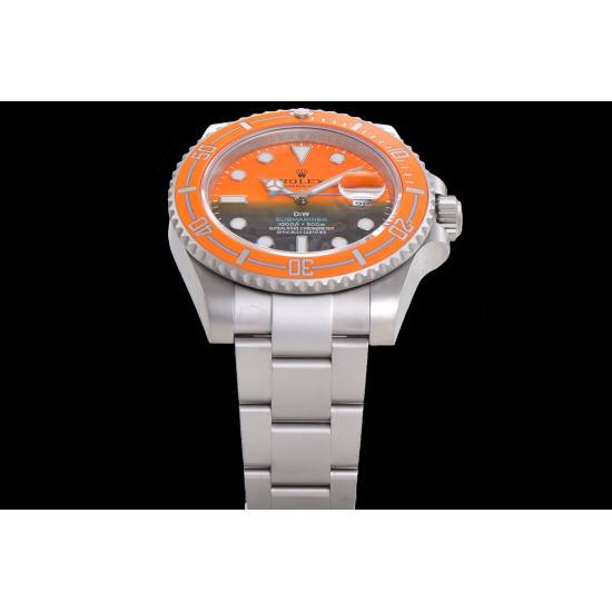 Rolex-Submariner DIW 40mm 904L SS/SS Orange/Blk Dial VSF VS3135