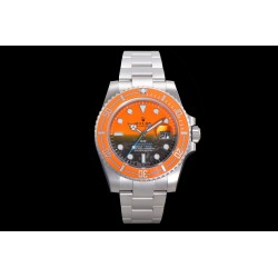 Rolex-Submariner DIW 40mm 904L SS/SS Orange/Blk Dial VSF VS3135