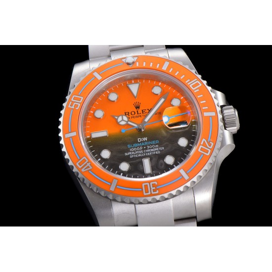 Rolex-Submariner DIW 40mm 904L SS/SS Orange/Blk Dial VSF VS3135