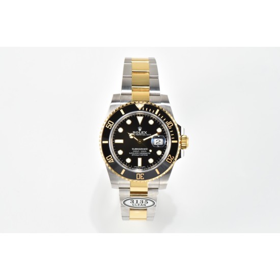 Rolex-Submariner 116613LN 904L YG/SS Black Dial CLEAN DD3135