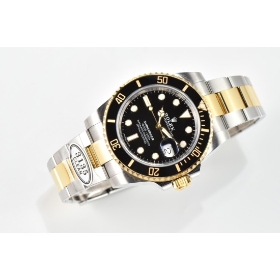 Rolex-Submariner 116613LN 904L YG/SS Black Dial CLEAN DD3135