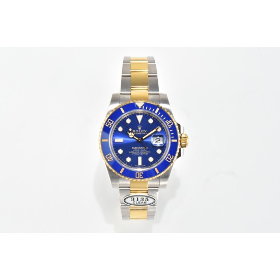 Rolex-Submariner 116613LB Bluesy 40mm 904L YG/SS Blue Dial Clean DD3135