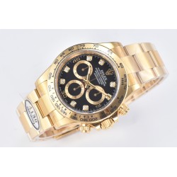 Rolex-Daytona 116508 40MM YG/YG Black/Dia Clean DD4130