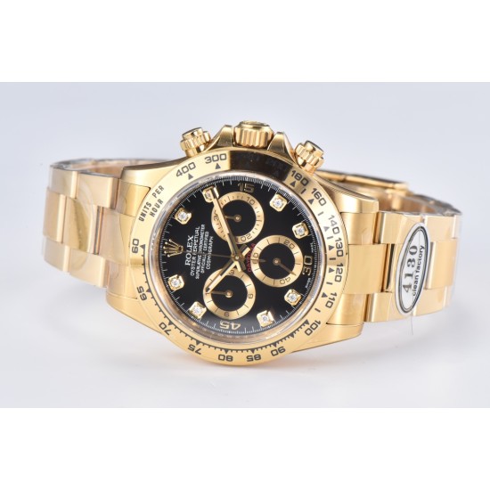 Rolex-Daytona 116508 40MM YG/YG Black/Dia Clean DD4130