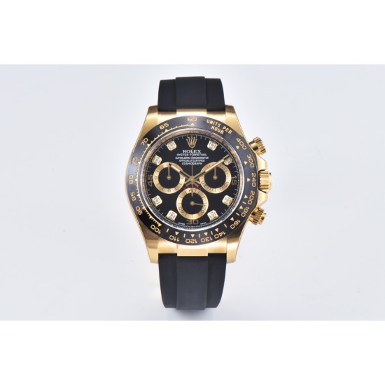 Rolex-Daytona 116518 40MM YG/RU Black/Black Clean DD4130