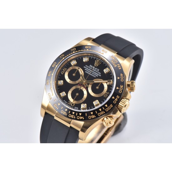 Rolex-Daytona 116518 40MM YG/RU Black/Black Clean DD4130