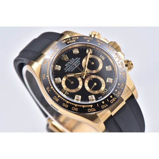 Rolex-Daytona 116518 40MM YG/RU Black/Black Clean DD4130