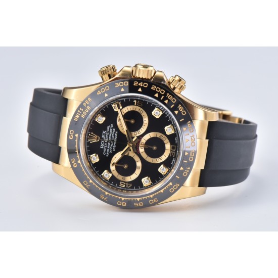 Rolex-Daytona 116518 40MM YG/RU Black/Black Clean DD4130