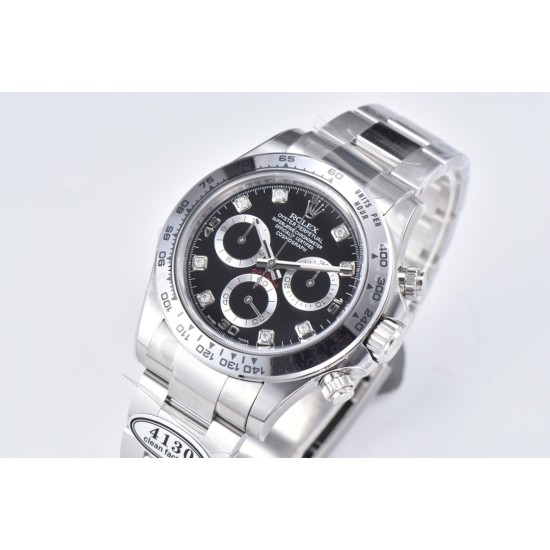 Rolex-Daytona 116509 40mm SS/SS Black/Dia Clean DD4130