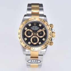 Rolex-Daytona 116503 40MM YG/SS Black/Dia Clean DD4130