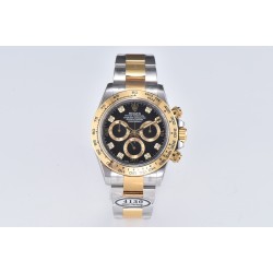 Rolex-Daytona 116503 40MM YG/SS Black/Dia Clean DD4130