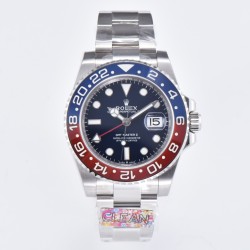 Rolex-GMT Master II 126710 Pepsi Oys 40mm SS/SS Black Clean V3 DD3285 Super Clone