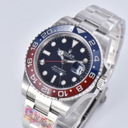 Rolex-GMT Master II 126710 Pepsi Oys 40mm SS/SS Black Clean V3 DD3285 Super Clone