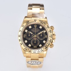 Rolex-Daytona 116508 40MM YG/YG Black/Dia Clean DD4130