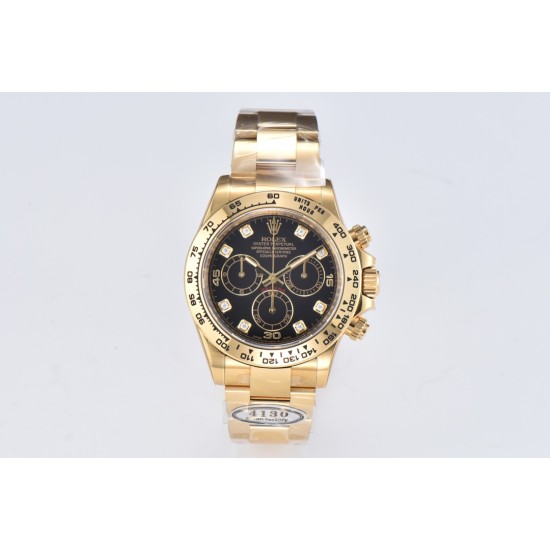 Rolex-Daytona 116508 40MM YG/YG Black/Dia Clean DD4130