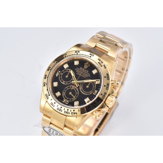 Rolex-Daytona 116508 40MM YG/YG Black/Dia Clean DD4130