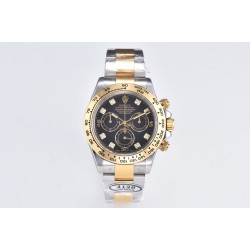 Rolex-Daytona 116503 40MM YG/SS Black/Dia Clean DD4130