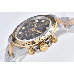 Rolex-Daytona 116503 40MM YG/SS Black/Dia Clean DD4130