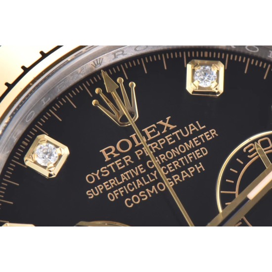 Rolex-Daytona 116503 40MM YG/SS Black/Dia Clean DD4130
