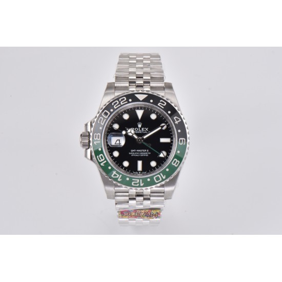 Rolex-GMT Master II 126720 Sprite Left Jub SS/SS Clean DD3285 Super Clone