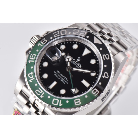 Rolex-GMT Master II 126720 Sprite Left Jub SS/SS Clean DD3285 Super Clone