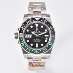 Rolex-GMT Master II 126720 Sprite Left 904L Oys SS/SS Clean DD3285 Super Clone