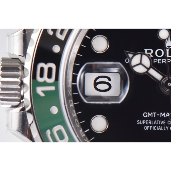 Rolex-GMT Master II 126720 Sprite Left 904L Oys SS/SS Clean DD3285 Super Clone