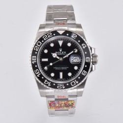 Rolex-GMT II 116710LN 40mm Oys 904L SS/SS Blk CLEAN VR3186 CHS