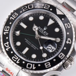 Rolex-GMT II 116710LN 40mm Oys 904L SS/SS Blk CLEAN VR3186 CHS