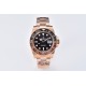 Rolex-GMT II 126715 Rootbeer Oys 40mm RG/RG Black Dial Clean DD3285 Super Clone