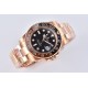 Rolex-GMT II 126715 Rootbeer Oys 40mm RG/RG Black Dial Clean DD3285 Super Clone