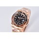 Rolex-GMT II 126715 Rootbeer Oys 40mm RG/RG Black Dial Clean DD3285 Super Clone