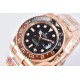 Rolex-GMT II 126715 Rootbeer Oys 40mm RG/RG Black Dial Clean DD3285 Super Clone