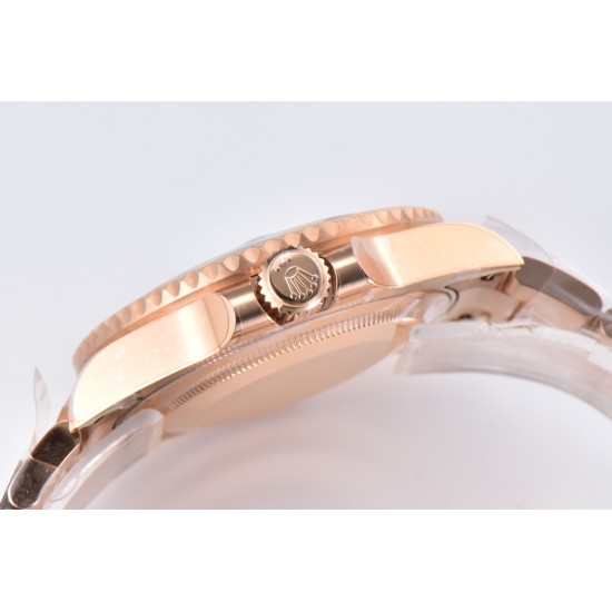 Rolex-GMT II 126715 Rootbeer Oys 40mm RG/RG Black Dial Clean DD3285 Super Clone