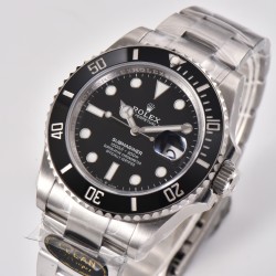 Rolex-Submariner 126610LN 41mm SS/SS Black Bezel Clean VR3235