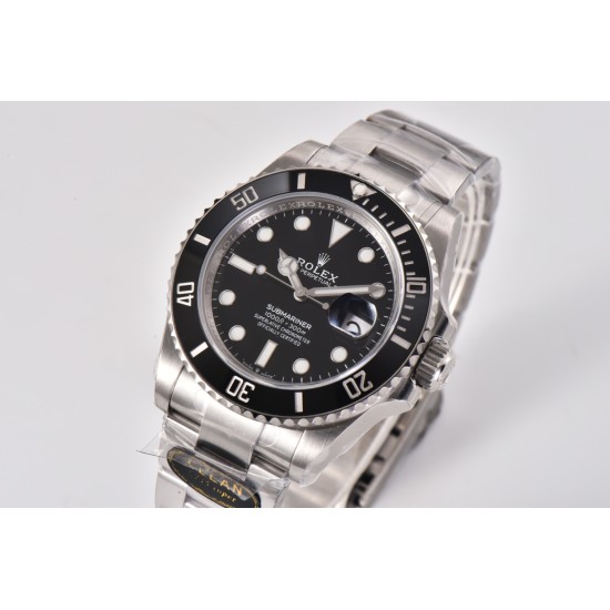 Rolex-Submariner 126610LN 41mm SS/SS Black Bezel Clean VR3235