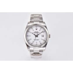 Rolex-Datejust 126334 41mm Oys SS/SS White/Stk Clean SH3235
