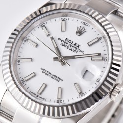 Rolex-Datejust 126334 41mm Oys SS/SS White/Stk Clean SH3235