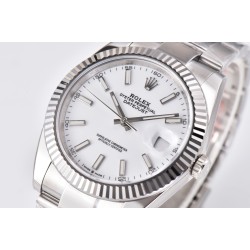 Rolex-Datejust 126334 41mm Oys SS/SS White/Stk Clean SH3235