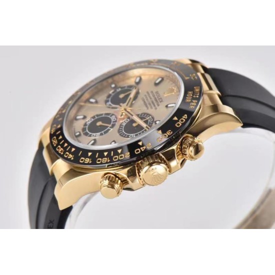 Rolex-Daytona 116518 40MM YG/RU Gold/Stk Clean DD4130
