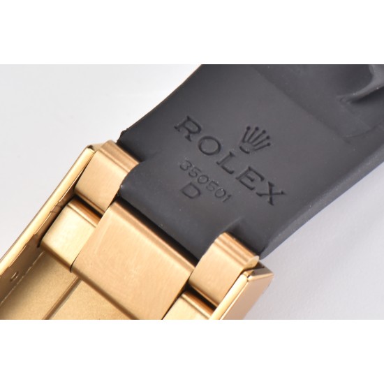 Rolex-Daytona 116518 40MM YG/RU Black/Stk Clean DD4130