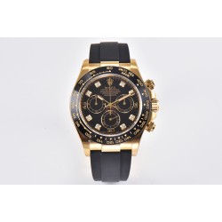 Rolex-Daytona 116518 40MM YG/RU Black/Dia Clean DD4130