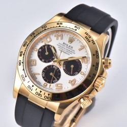 Rolex-Daytona 116518 40MM YG/RU White/Num Clean DD4130