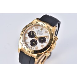 Rolex-Daytona 116518 40MM YG/RU White/Num Clean DD4130