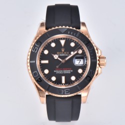 Rolex-Yacht-Master 126655 40mm RG/RU Black/Dot Clean VR3235